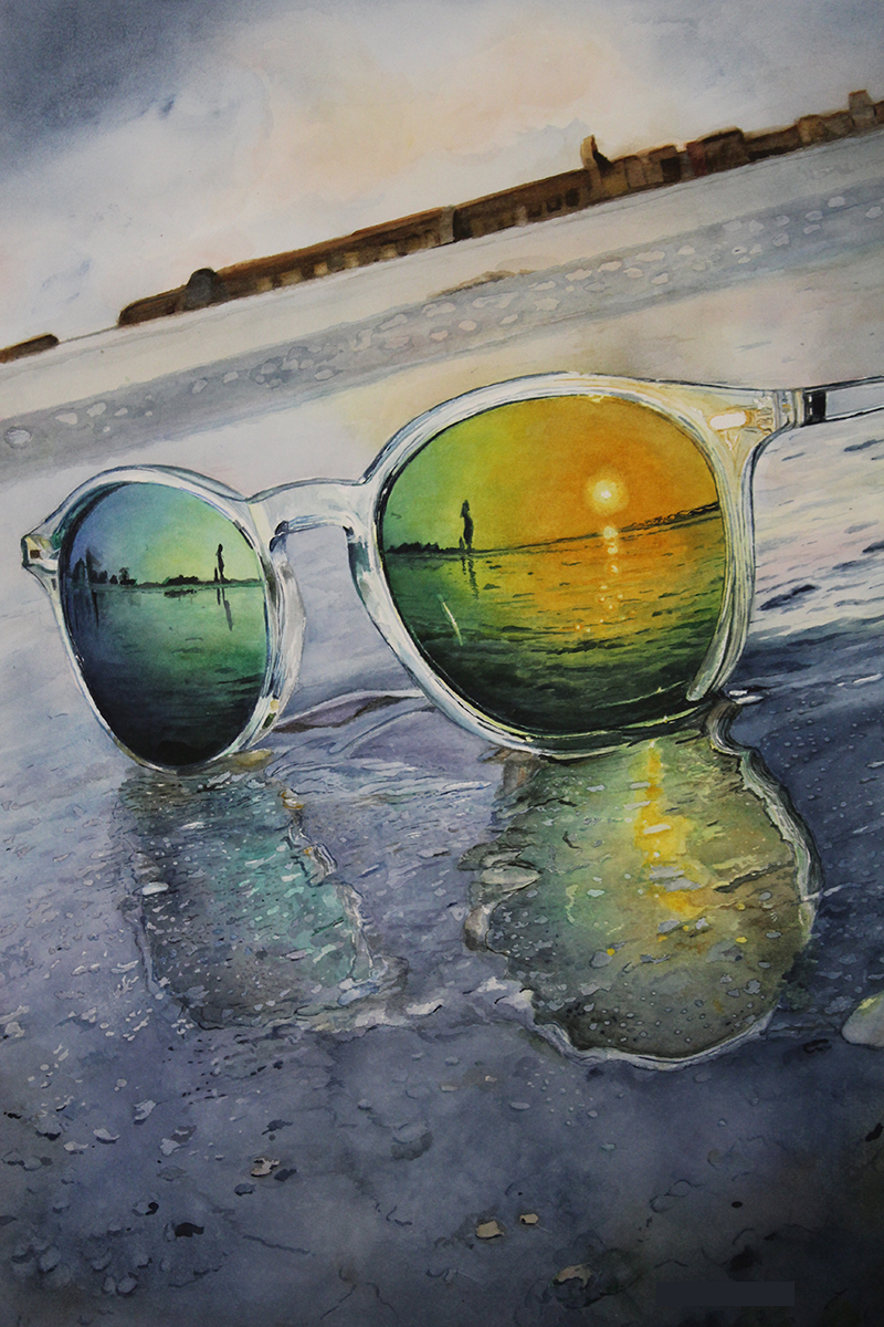 "Beach Reflections" by Keith Shebesta